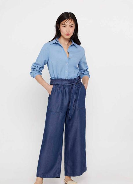Imagen - Pantalón efecto denim culotte