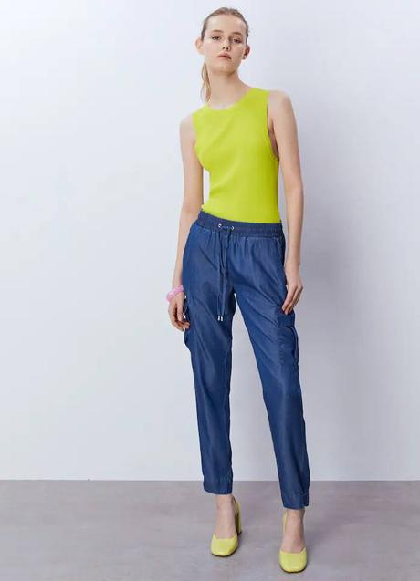 Imagen - Pantalón cargo efecto denim