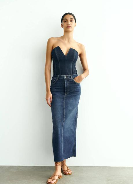 Imagen - Falda midi vaquera