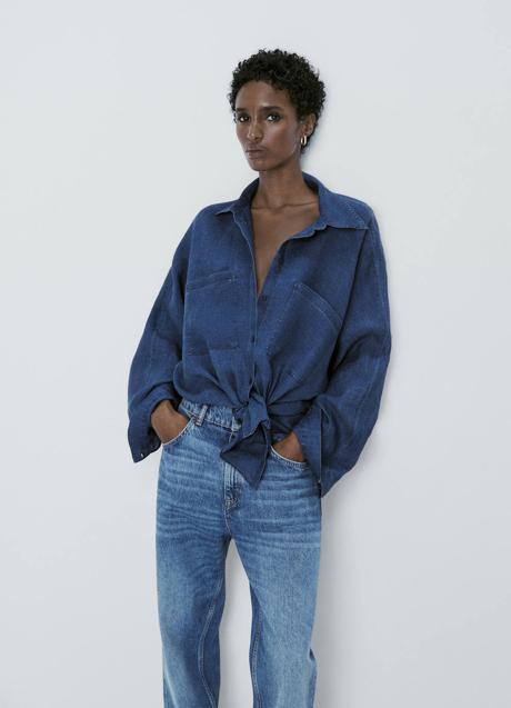 Imagen - Camisa de lino efecto denim