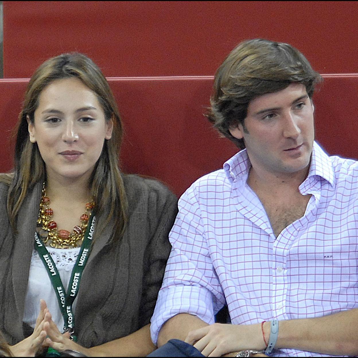 Tamara Falcó y Marco Noyer en el Master de tenis de Madrid en 2007.