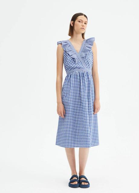 Imagen - Vestido de estampado vichy con volantes
