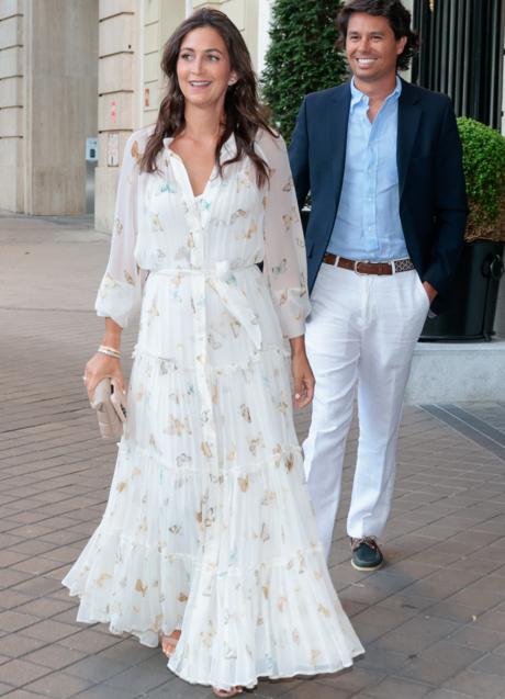 Imagen - Cristina Fernández, esposa de Álvaro Castillejo, fue de las primeras en llegar a la fiesta preboda de Tamara Falcó. (FOTO: GTRES) 