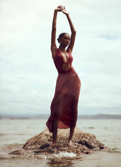 Imagen - Falda larga de Zara efecto arrugado