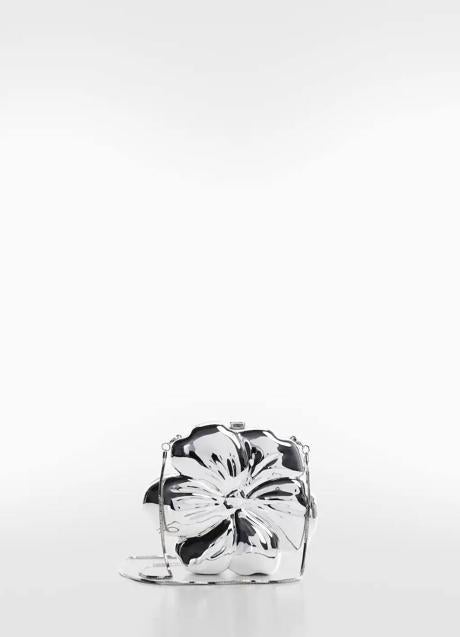 Imagen - Bolso metalizado en forma de flor