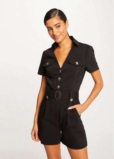 Imagen - Mono corto con cinturón color negro