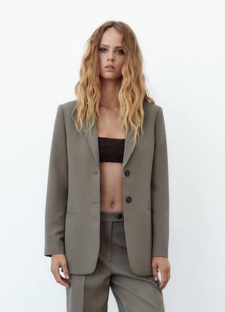 Imagen - Blazer khaki con hombreras