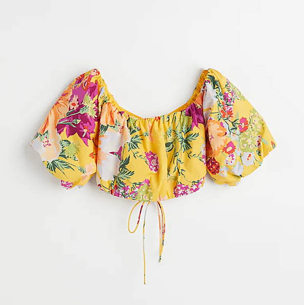 El top de flores de H&M.