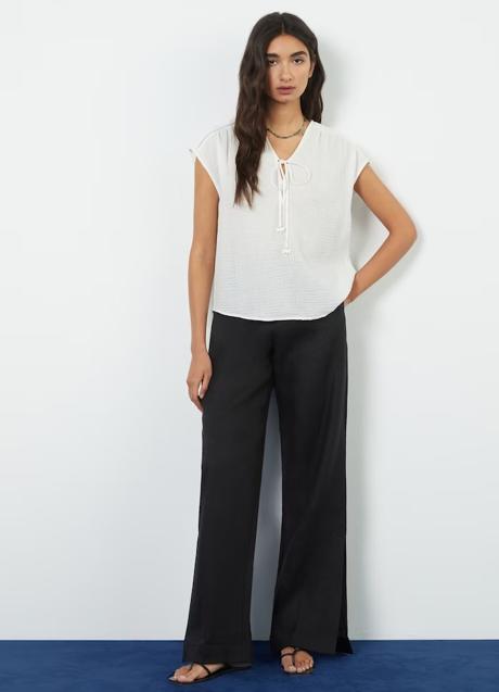 Imagen - Blusa de algodón blanca de Tintoretto, 19,99 euros.