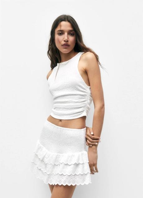 Imagen - Falda corta con elástico y volantes