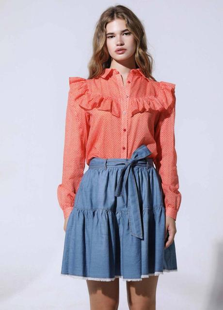 Imagen - Falda corta vaquera de volantes