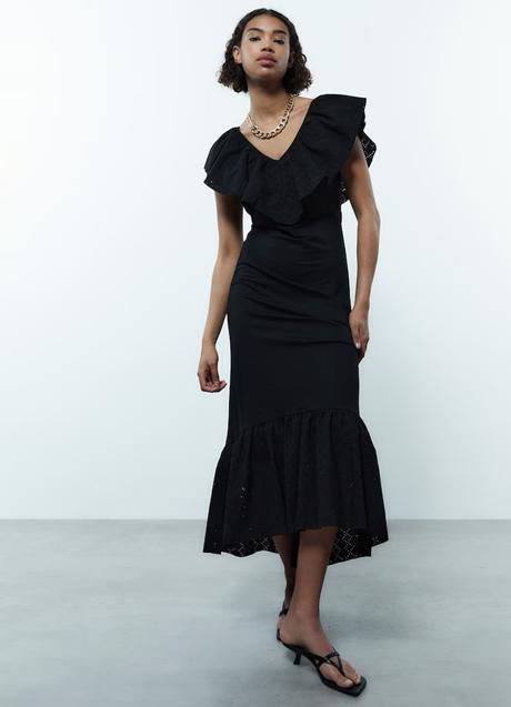 Imagen - Vestido midi con volantes de Sfera. Foto: El Corte Inglés.