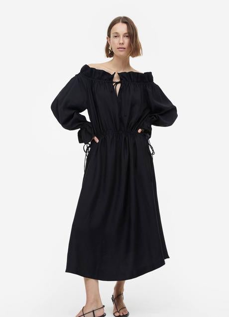 Imagen - Vestido midi off the shoulder