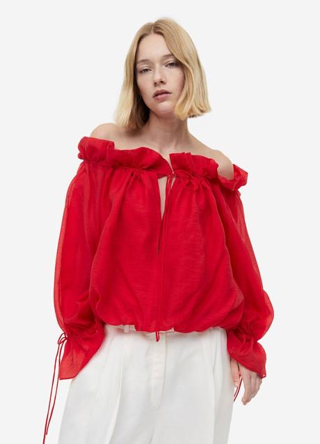 Imagen - Blusa roja off the shoulder