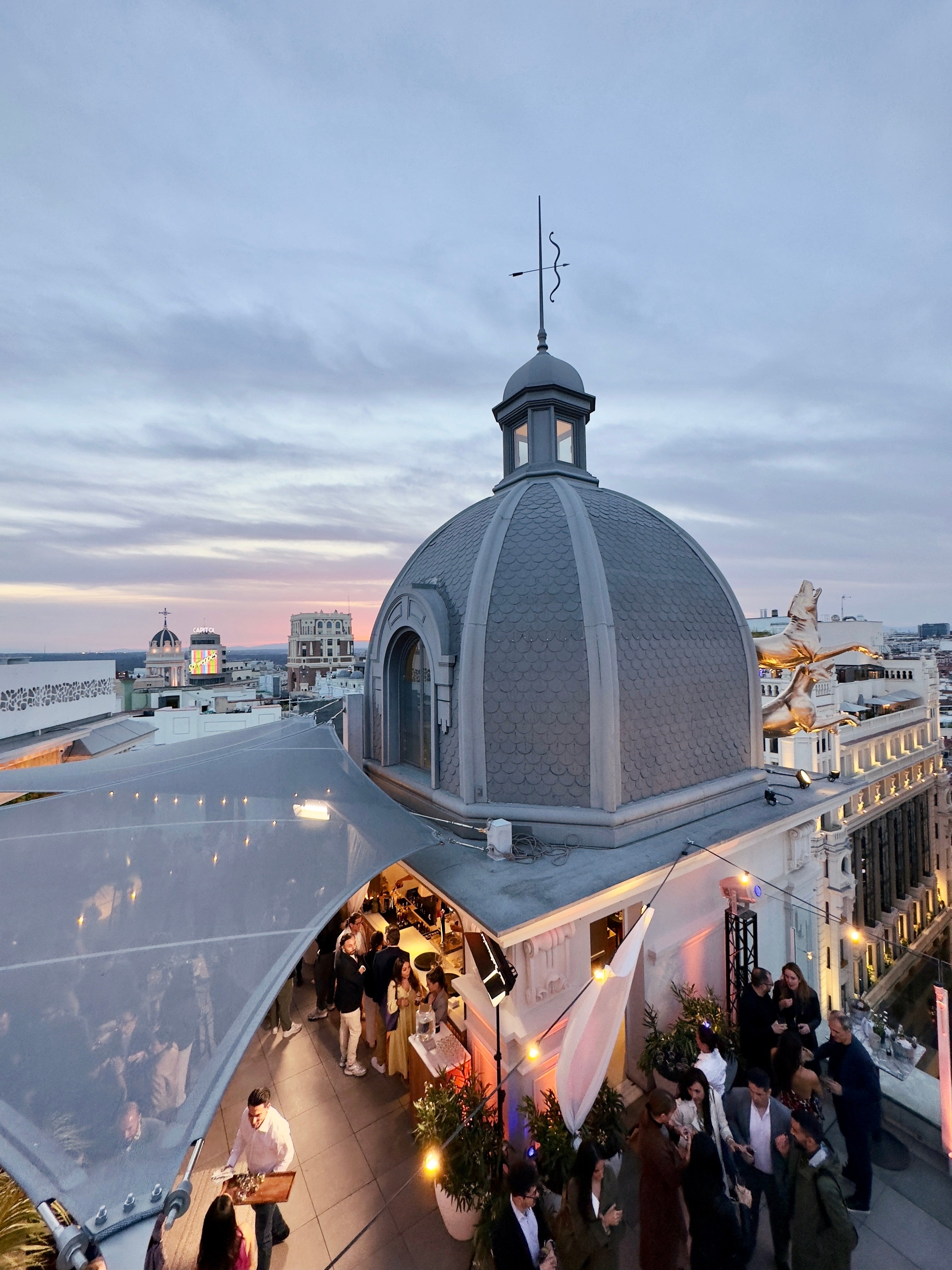 Imagen - Vista de El jardín de Diana, en plena Gran vía. / D.R