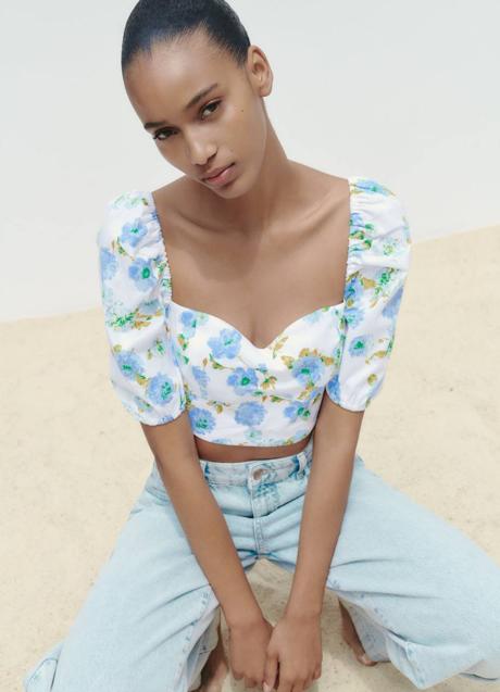 Imagen - Blusa estilo corset estampada