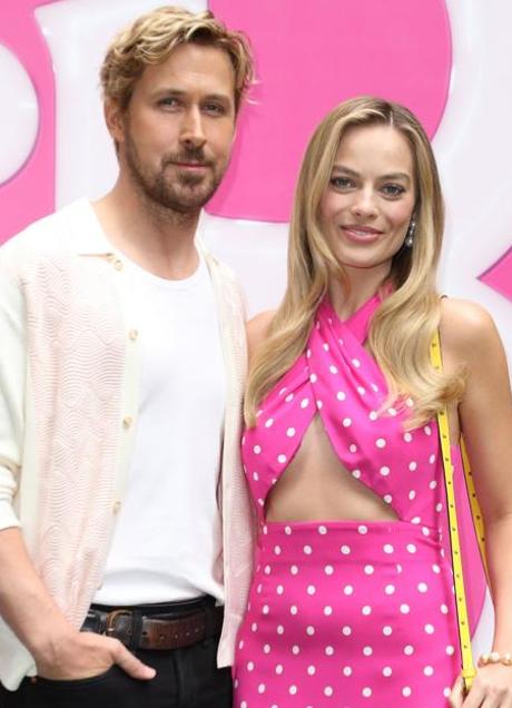 Imagen - Ryan Gosling y Margot Robiie en la presentación de 'Barbie'