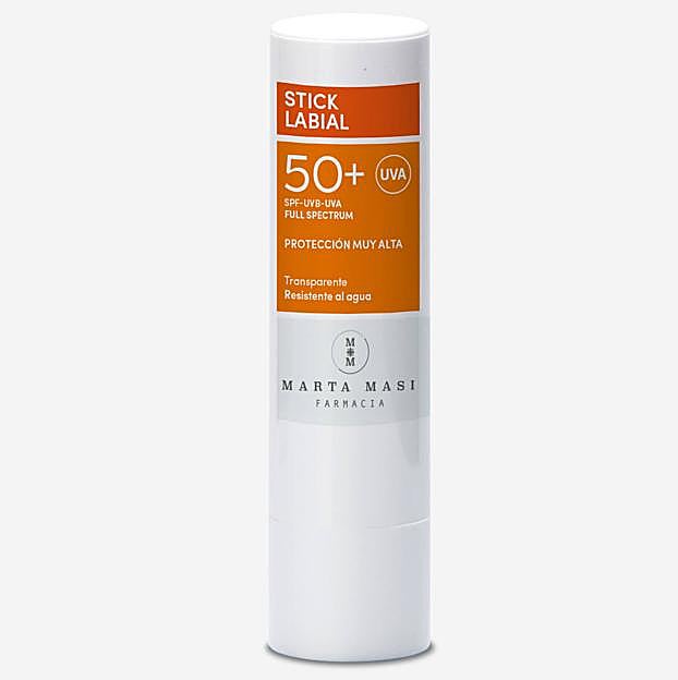 Marta Masi Stick labial SPF50+. Precio: 7 euros