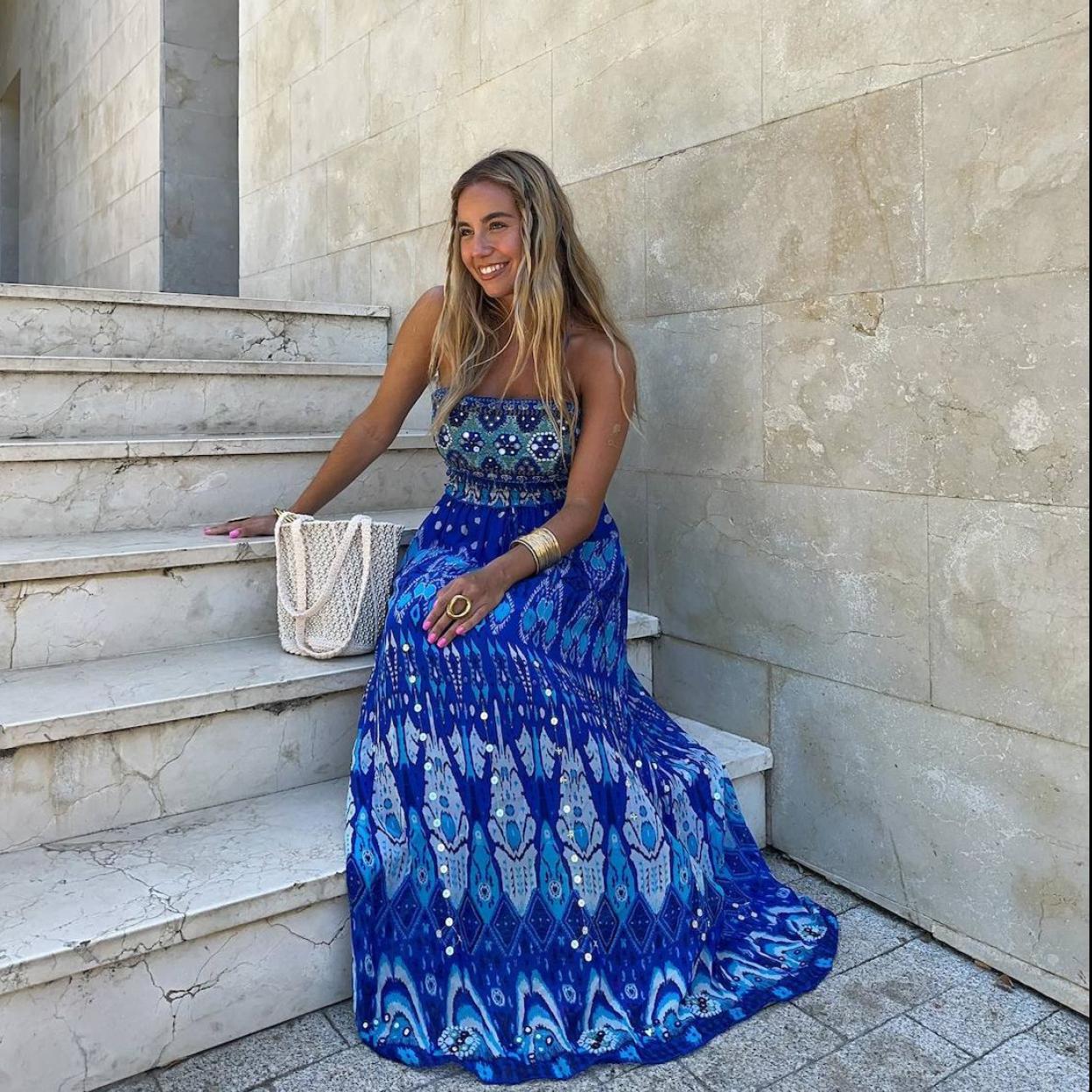 La influencer lleva un conjunto de abalorios viral de Zara