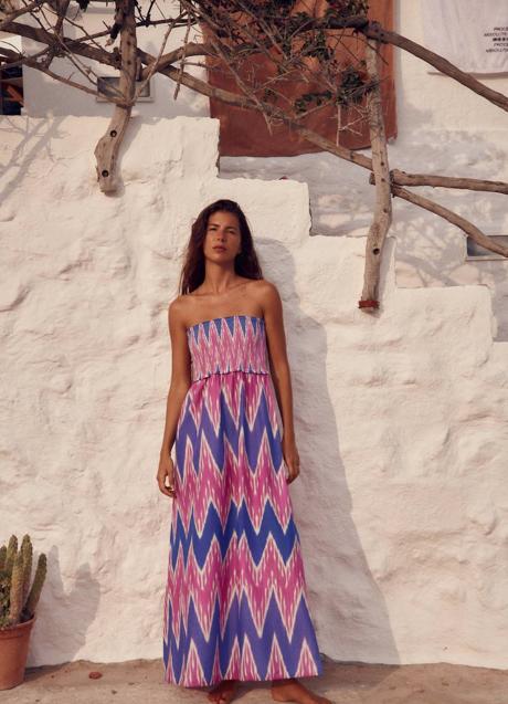 Imagen - Vestido estampado palabra de honor