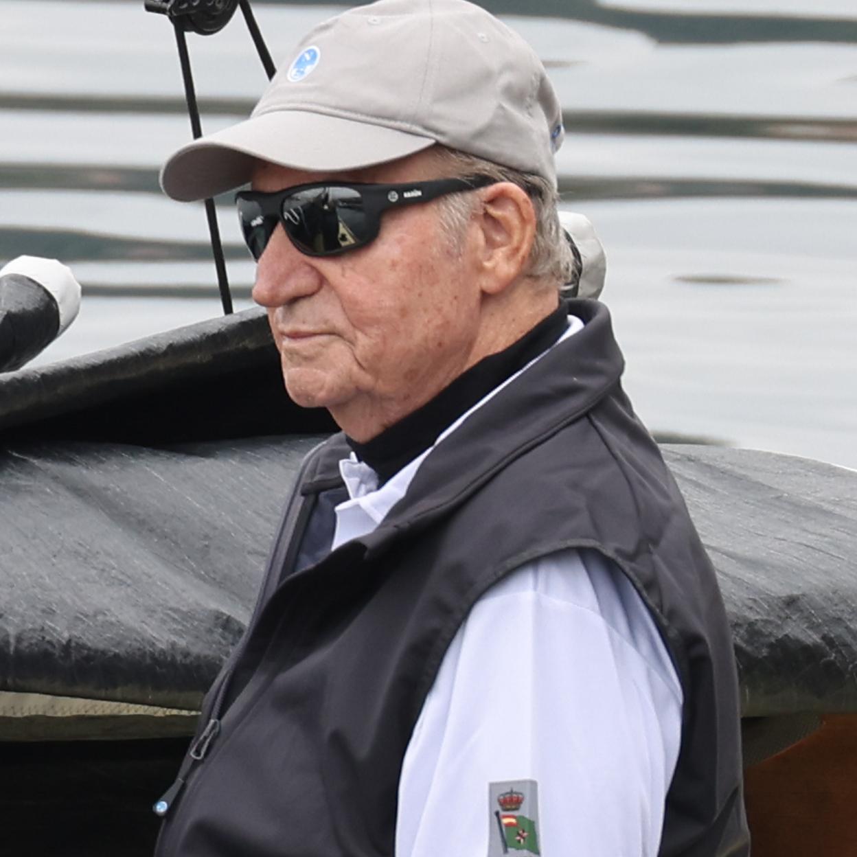 El rey Juan Carlos en una imagen en Sanxenxo. /