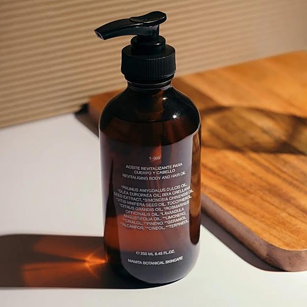 Aceite regenerador para cabello y piel de Mamita Botanical.