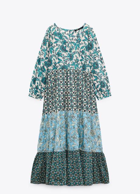 Imagen - Vestido con estampado boho de Zara. Foto: Zara.