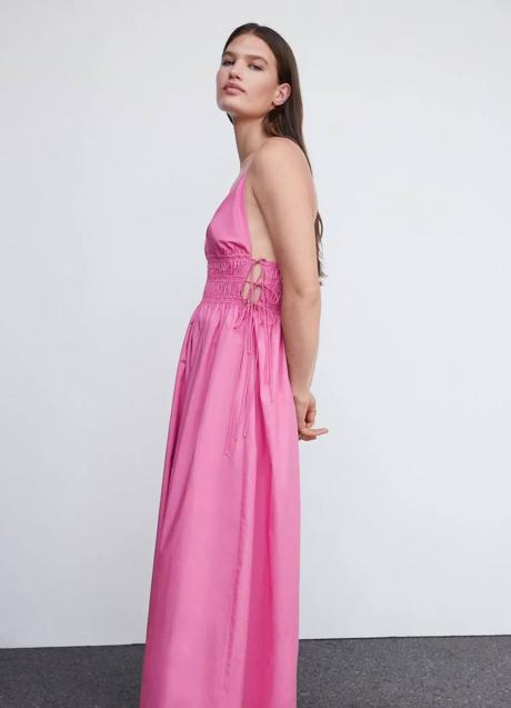 Imagen - Vestido largo color fucsia