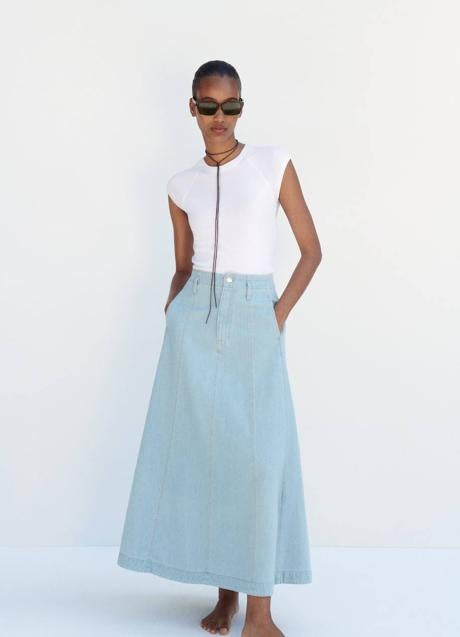 Imagen - Falda denim de vuelo