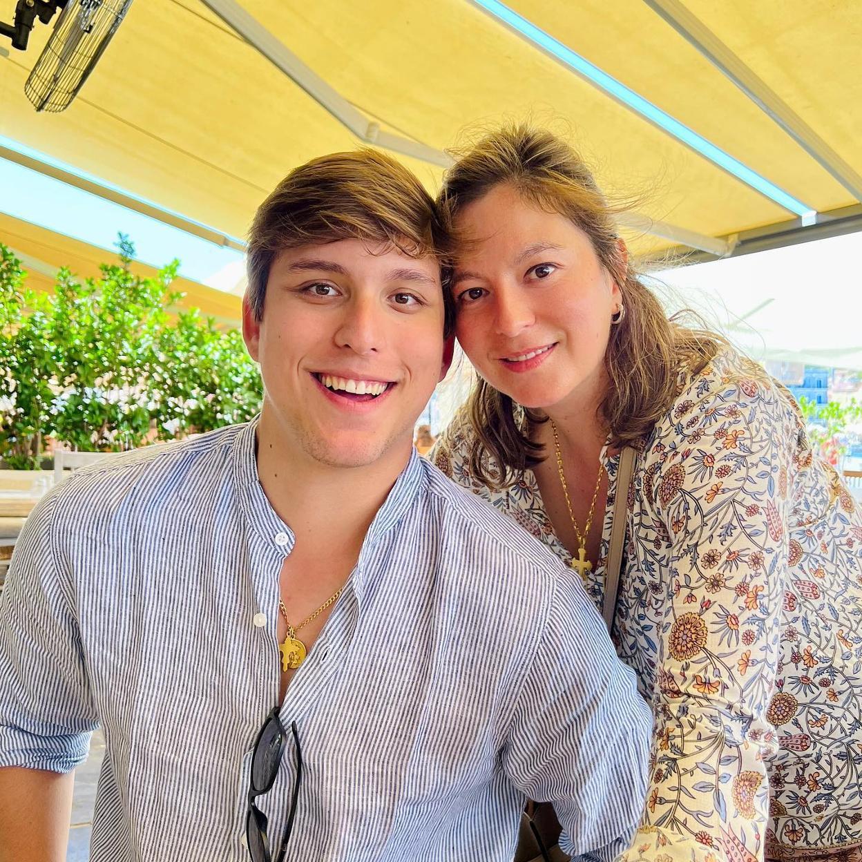 Chabeli Iglesias y Alejandro Altaba. /