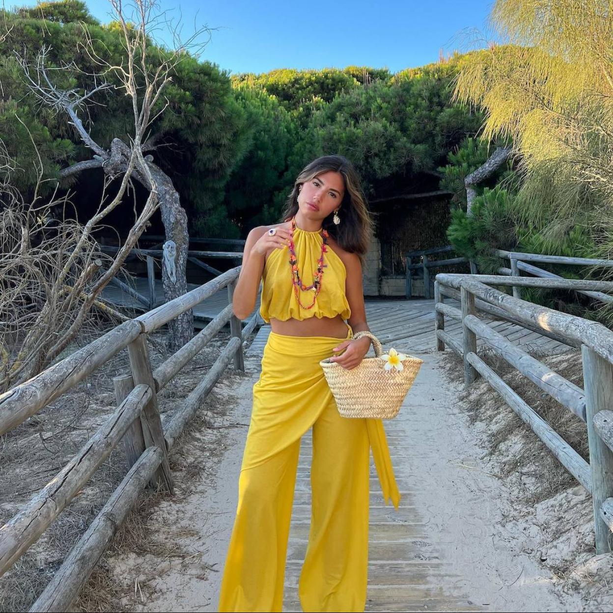 La influencer lleva un conjunto de verano viral de Zara