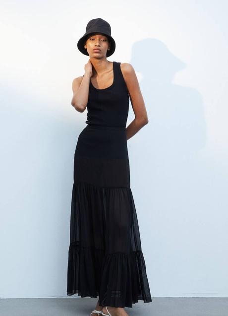 Imagen - Falda negra larga