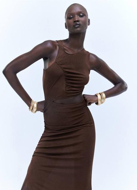 Imagen - Vestido fruncido con cut out