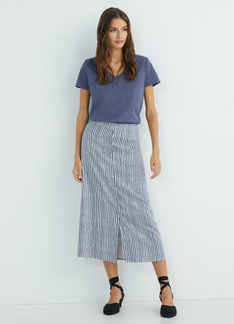 Imagen - Falda con estampado de rayas de Hipercor. Foto: Hipercor.