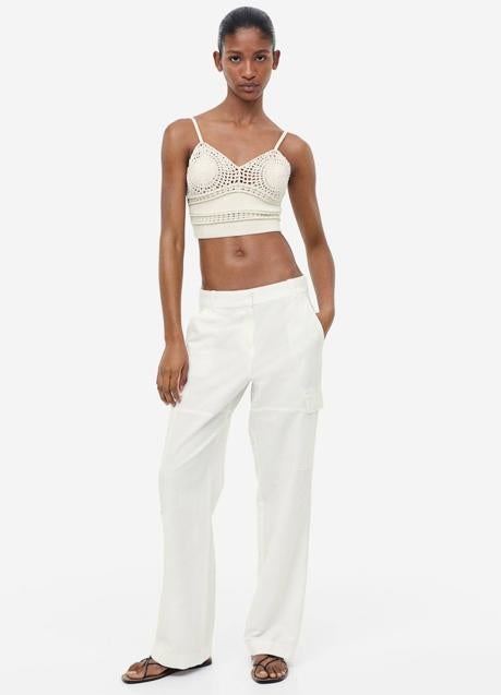 Imagen - Pantalón cargo en lino