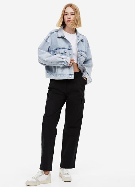 Imagen - Pantalones cargo color negro