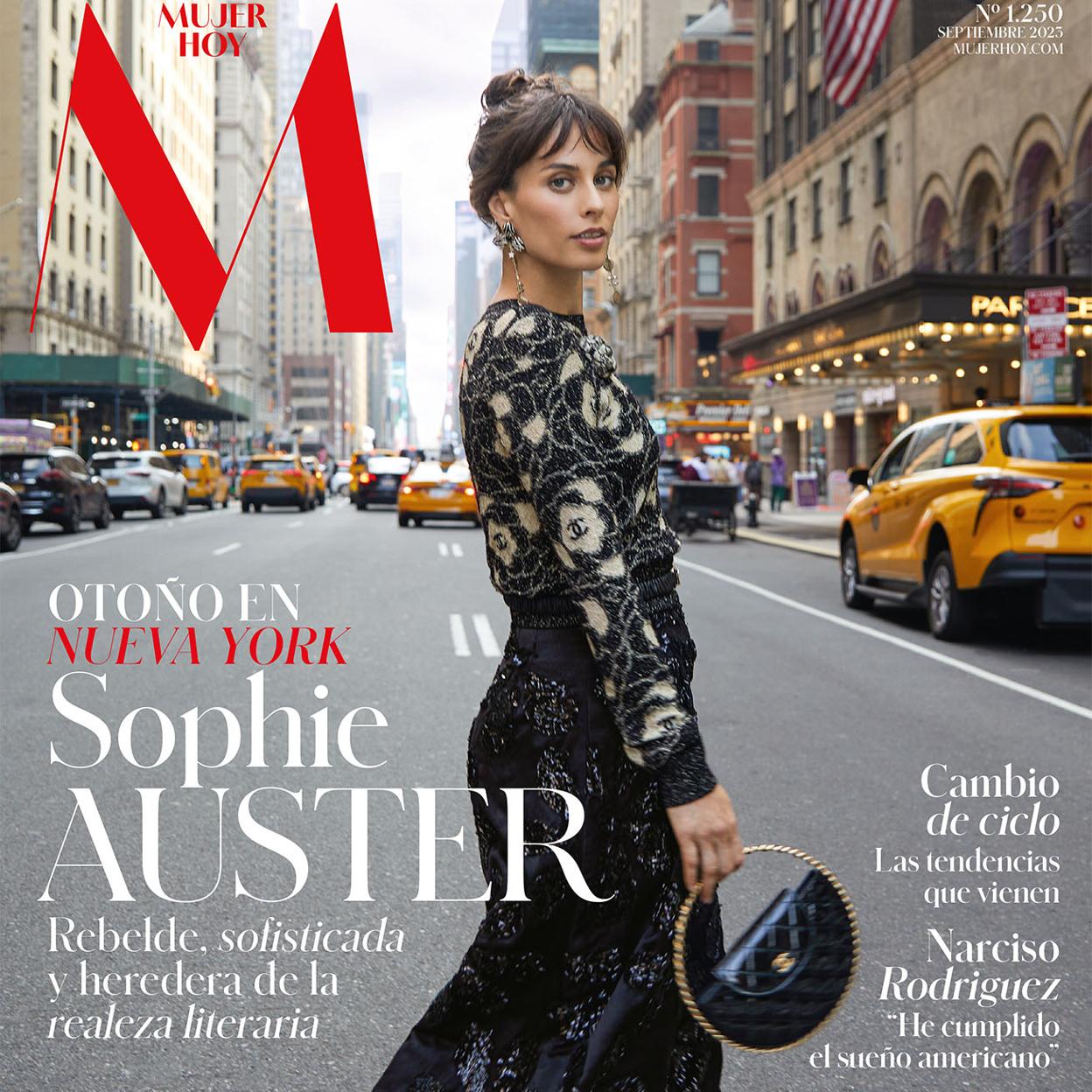 Mujerhoy septiembre: Sophie Auster, Narciso Rodríguez y las tendencias de otoño en moda y belleza
