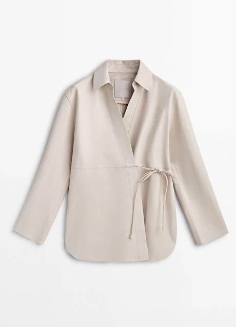 Imagen - Camisa de lino cruzada de Massimo Dutti, 249 euros.