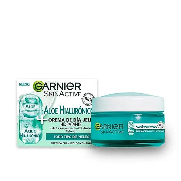 Crema Skin Active 3 en 1 Aloe + Ácido Hialurónico de Garnier.