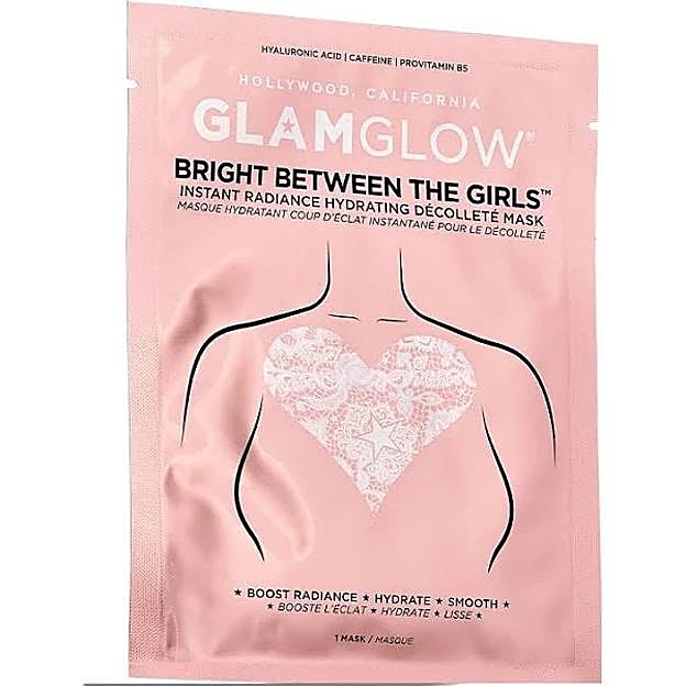 Mascarilla Hidratante Iluminadora de Escote de GlamGlow.