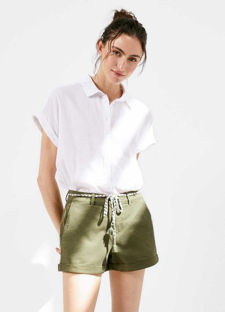 Imagen - Short verde con cinturón de Springfield, 12,99 euros.