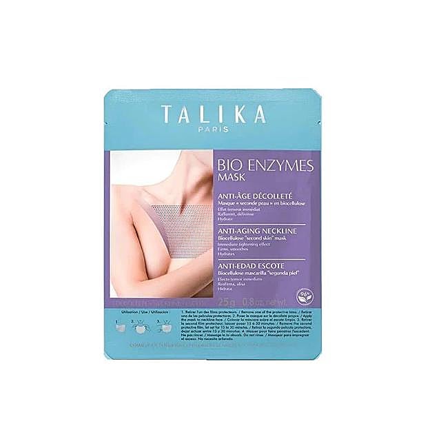 Talika Bioenzymes Resplandor Zona Escote Mascarilla Antiedad.