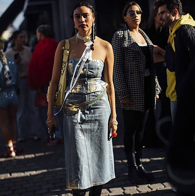 Imagen principal - Imagen de la semana de la moda de Copenhague y detalles del desfile de Y/Project. 