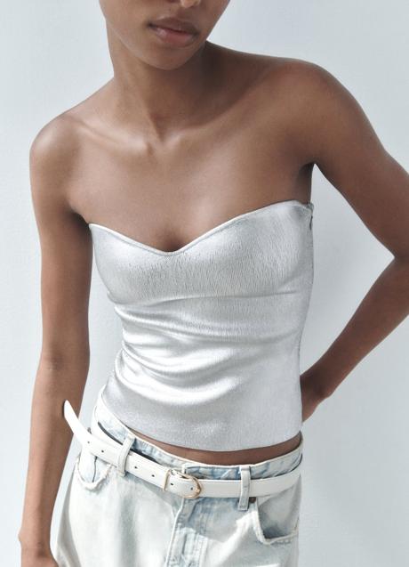 Imagen - Top plateado de Zara (19,99 euros)