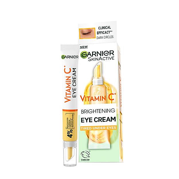 Crema para el contorno de ojos con cafeína y vitamina c de Garnier