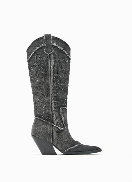 Imagen - Botas cowboy denim con strass