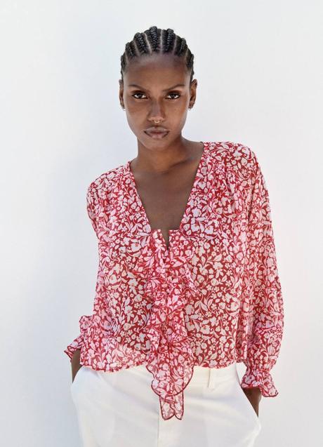 Imagen - Blusa de volantes con estampado