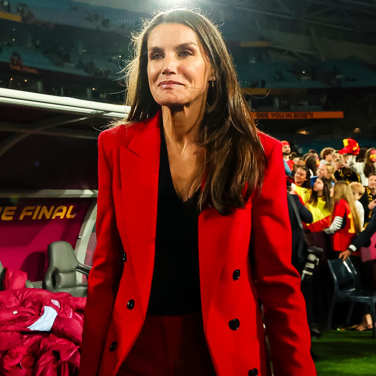 La reina Letizia se mostró exultante tras la victoria de la selección española de fútbol en el Mundial de Australia. 