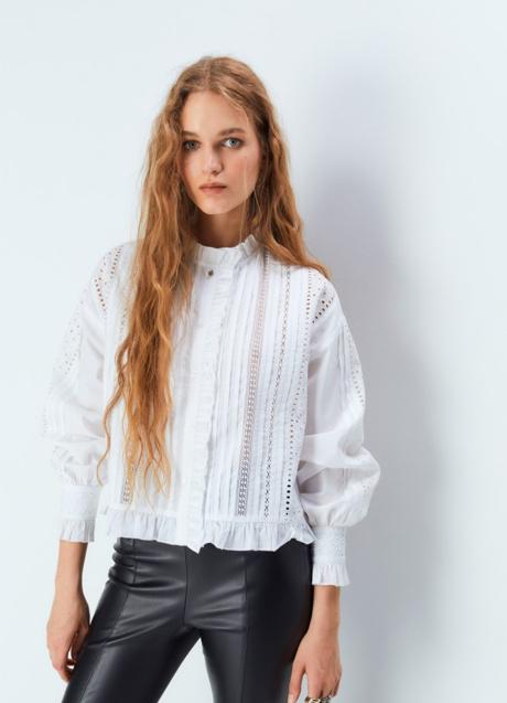 Imagen - Blusa blanca calada de Sfera (25,99 euros)