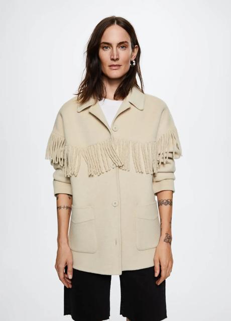 Imagen - Abirgo corto con flecos de Mango. Foto: Mango.